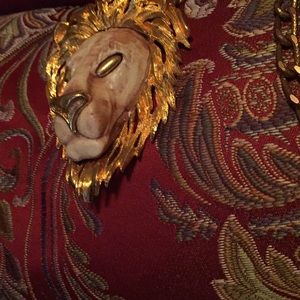 Antique lion necklace